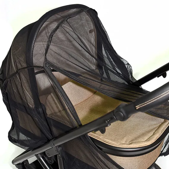 Москитная сетка на всю коляску черная