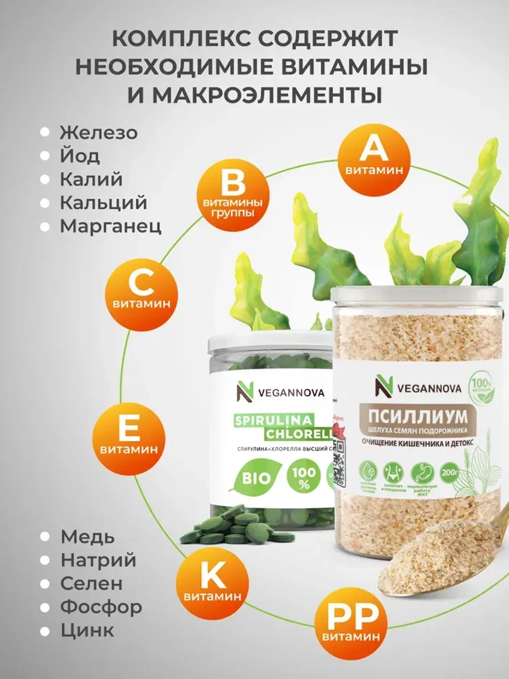 Набор Псиллиум (200 гр) + Микс (200 гр)