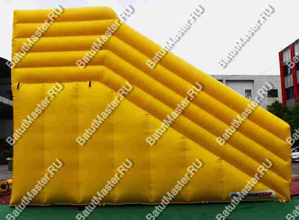 Надувная горка для зорбинга "Кубарем вниз"