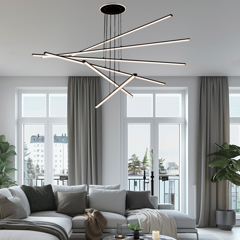 Citilux Trent CL203761 LED Люстра подвесная с пультом Чёрная