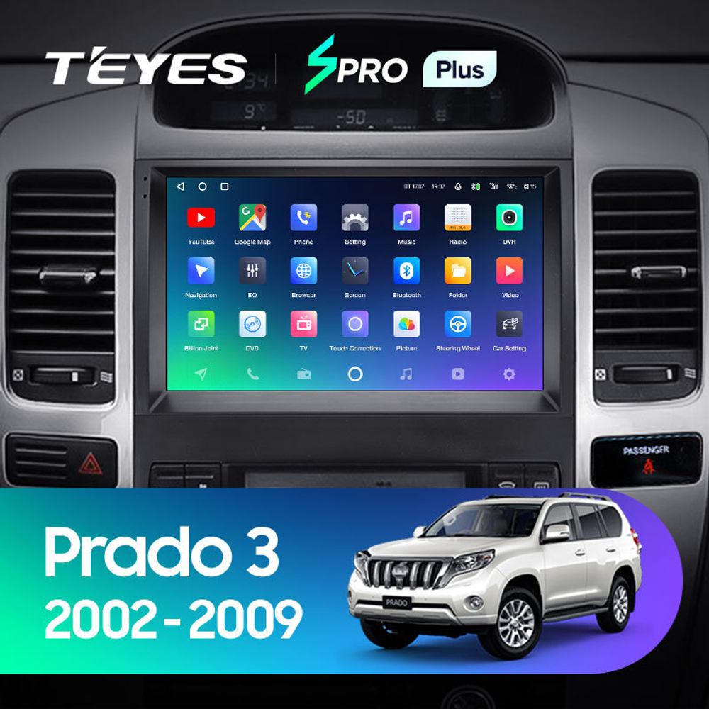 Teyes SPRO Plus 9" для TLC Prado 120 2002-2009