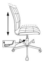 Кресло офисное для персонала CH-330M серо-голубой Light 28
