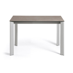 Стол Atta 120 (180) x80 серый керамика Vulcano Ash