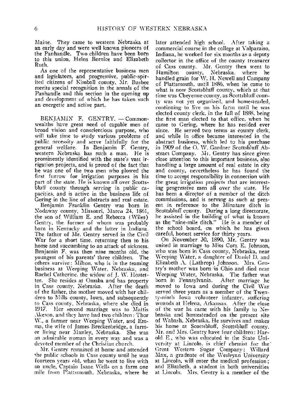 History of western Nebraska and its people. Volume 3 Part 1 | G.L. Shumway