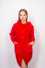 Кардиган оверсайз с капюшоном недорого