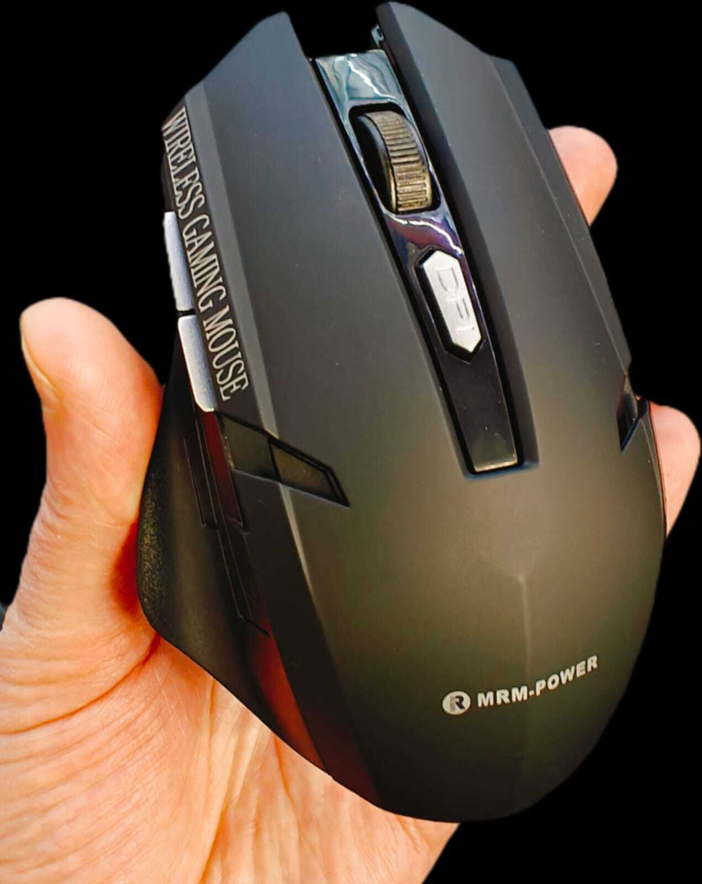 Мышь игровая беспроводная MRM 1077 в коробке (черная)