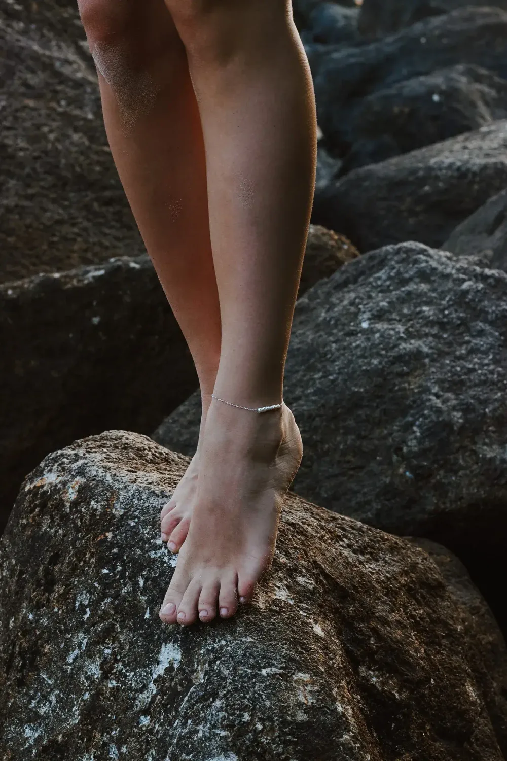 Браслет на ногу (анклет) с культивированным жемчугом Base Pearl