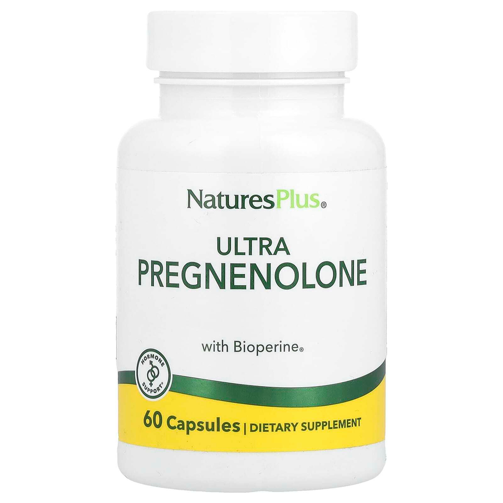 NaturesPlus, ультрапрегненолон с Bioperine®, 60 капсул