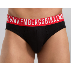 Мужские трусы брифы (черный, темно-синий, белый) набор 3 в 1 Bikkembergs FASHION COTTON BKK1USP09TR
