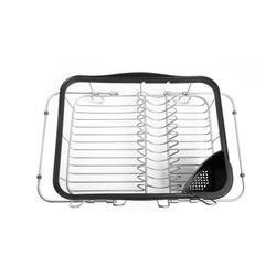 Сушилка для посуды Sinkin, 28х14х47 см, черный, никель