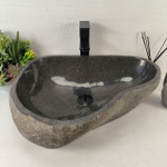 Раковина из речного камня RS-65468 57*43*15 0857