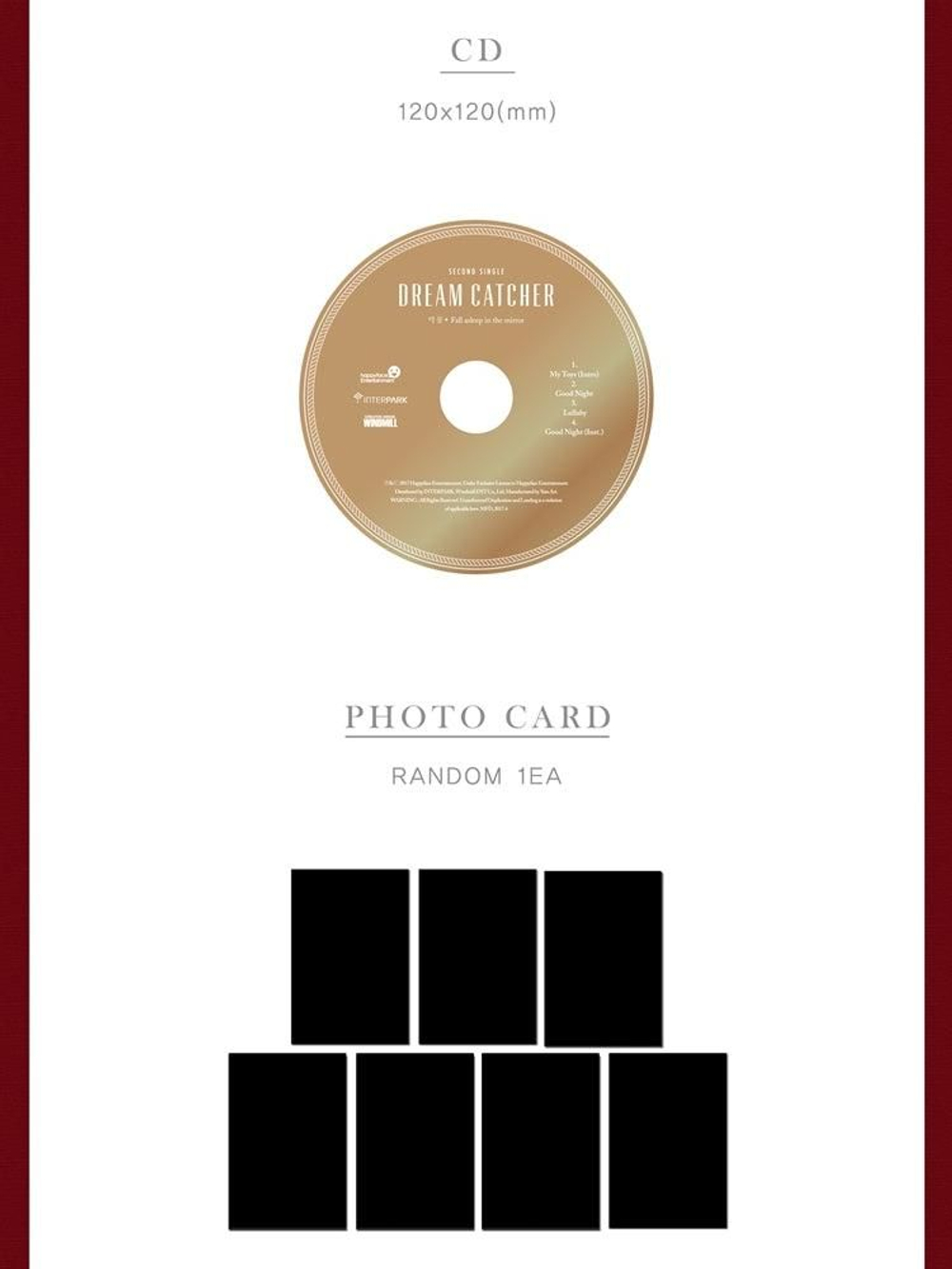 Альбом DREAMCATCHER - NIGHTMARE:FALL ASLEEP IN THE MIRROR 2nd Single Album