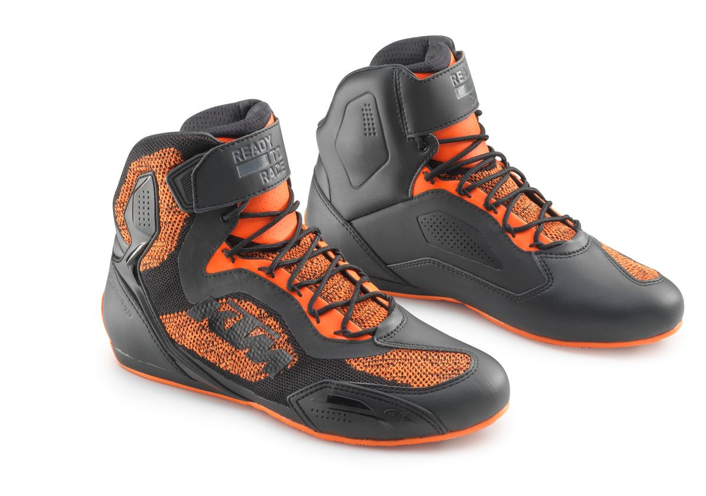 Мотоботы KTM Alpinestars FASTER 3 RIDEKNIT SHOES оранжево-черные