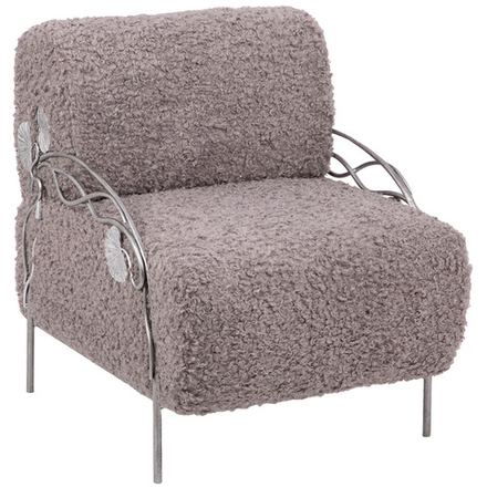 Кресло Нимфея Серый Античное серебро