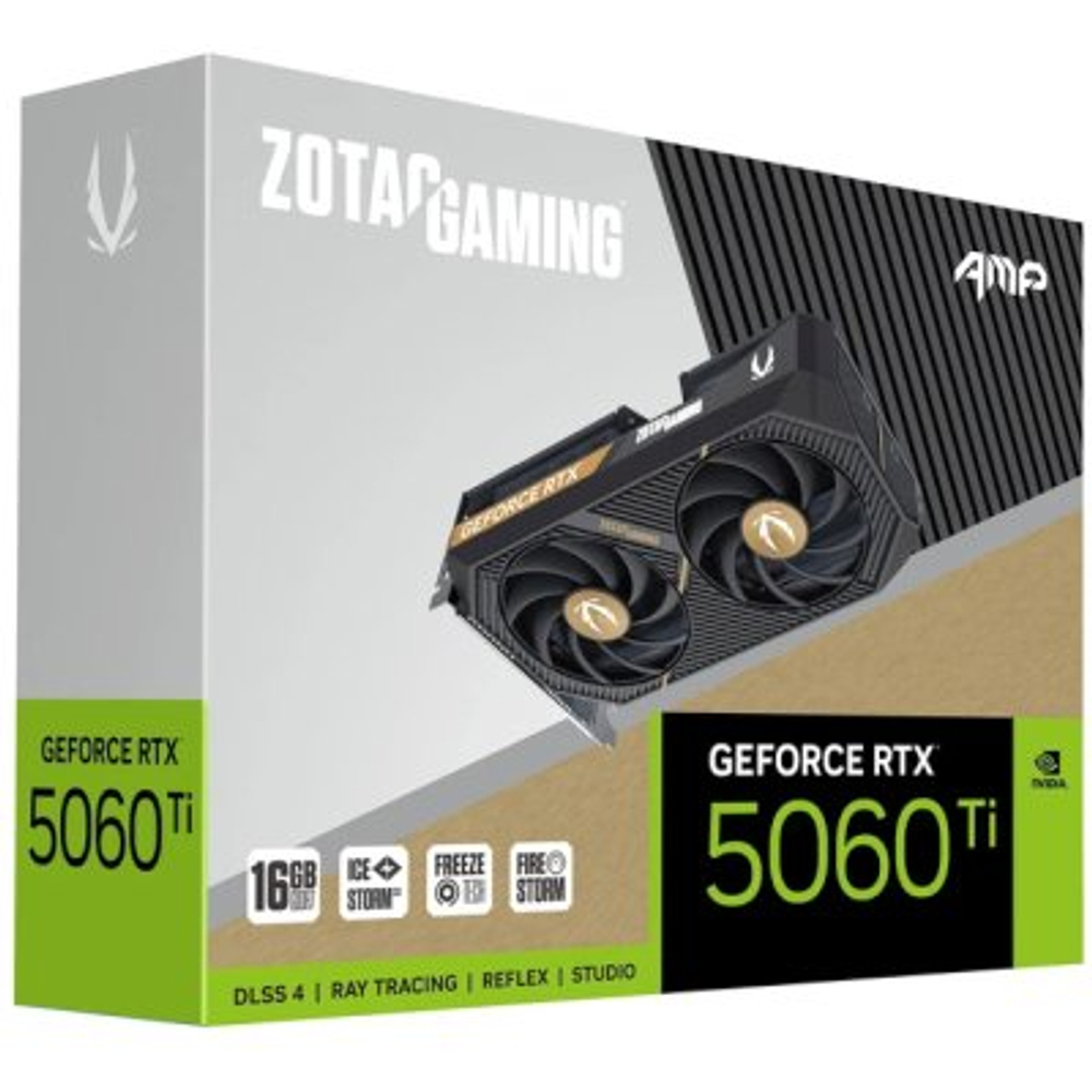 Видеокарта Zotac nVidia GeForce RTX 5060 Ti AMP 16Gb ZT-B50620F-10M