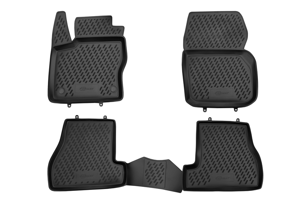Коврики в салон для FORD Focus (III), 2011-2015, 4 шт. (Повышенная устойчивость, повышенная износостойкость) FORMAT.CARFRD00001H
