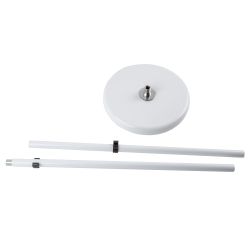 ULM-T600 2х6W-4500K-DIM WHITE Торшер напольный светодиодный. 2х6W. Сенсорный выключатель. Диммер. Белый. ТМ Uniel