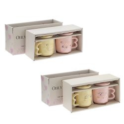 GAEM Набор из 2-х Кружек с крышкой и ложкой, 300 мл, L12 W9 H9 см, 2в.