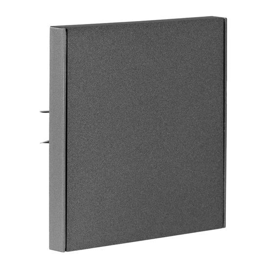 Заглушка STRONG декоративная с суппортом графит KRANZ