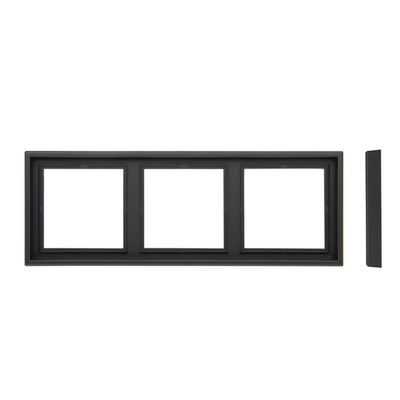 Рамка 3-местная LIREGUS MODERN K14-445-03.M/SWM чёрный матовый