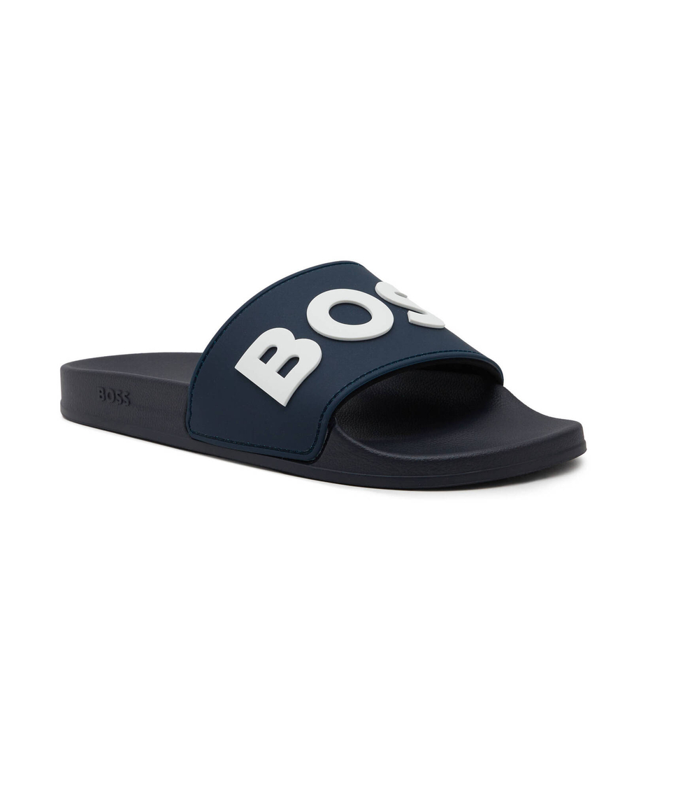 Шлепанцы Kirk Slid rblg N BOSS BLACK - темно-синий(50498241)