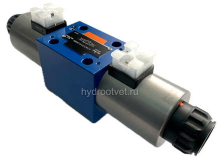 4WRA10E1-30-2X/G24K4/V - Пропорциональный распределитель без встроенного электронного усилителя Ду10, номинальный расход 30 л/мин, схема E1-