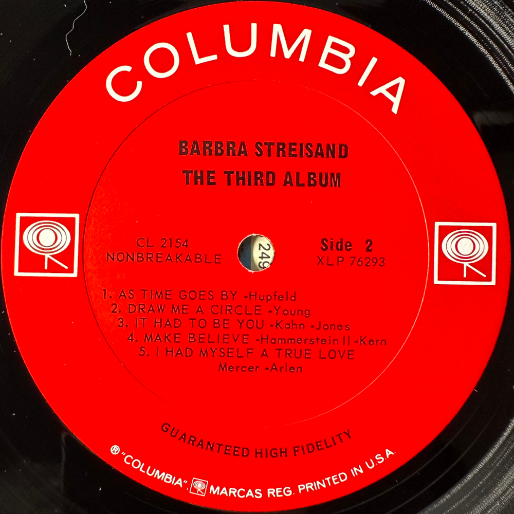 Barbra Streisand ‎– The Third Album (США 1964г.)