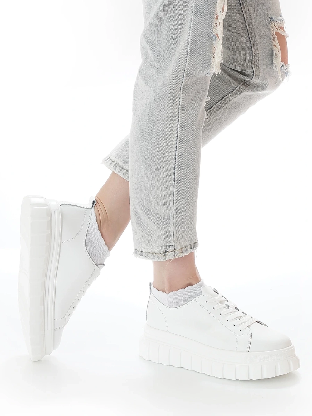 Кроссовки женские натуральная кожа