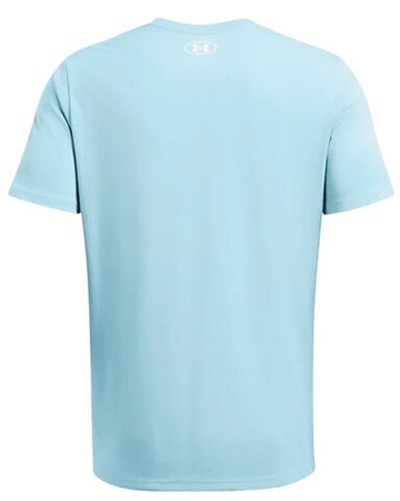 Мужская теннисная футболка Under Armour Logo Short Sleeve - небесный