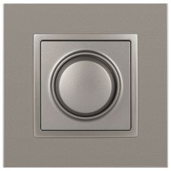 Светорегулятор ЭРА Elegance 14-4101-16 поворотно-нажимной, 400ВА 230В, титан