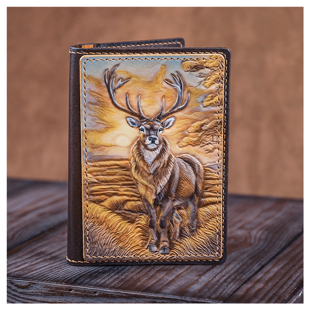 Кожаная обложка на паспорт