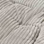 Кресло складное 82х82х72 см, Гриб, серое, вельвет, 100 кг, Green Days