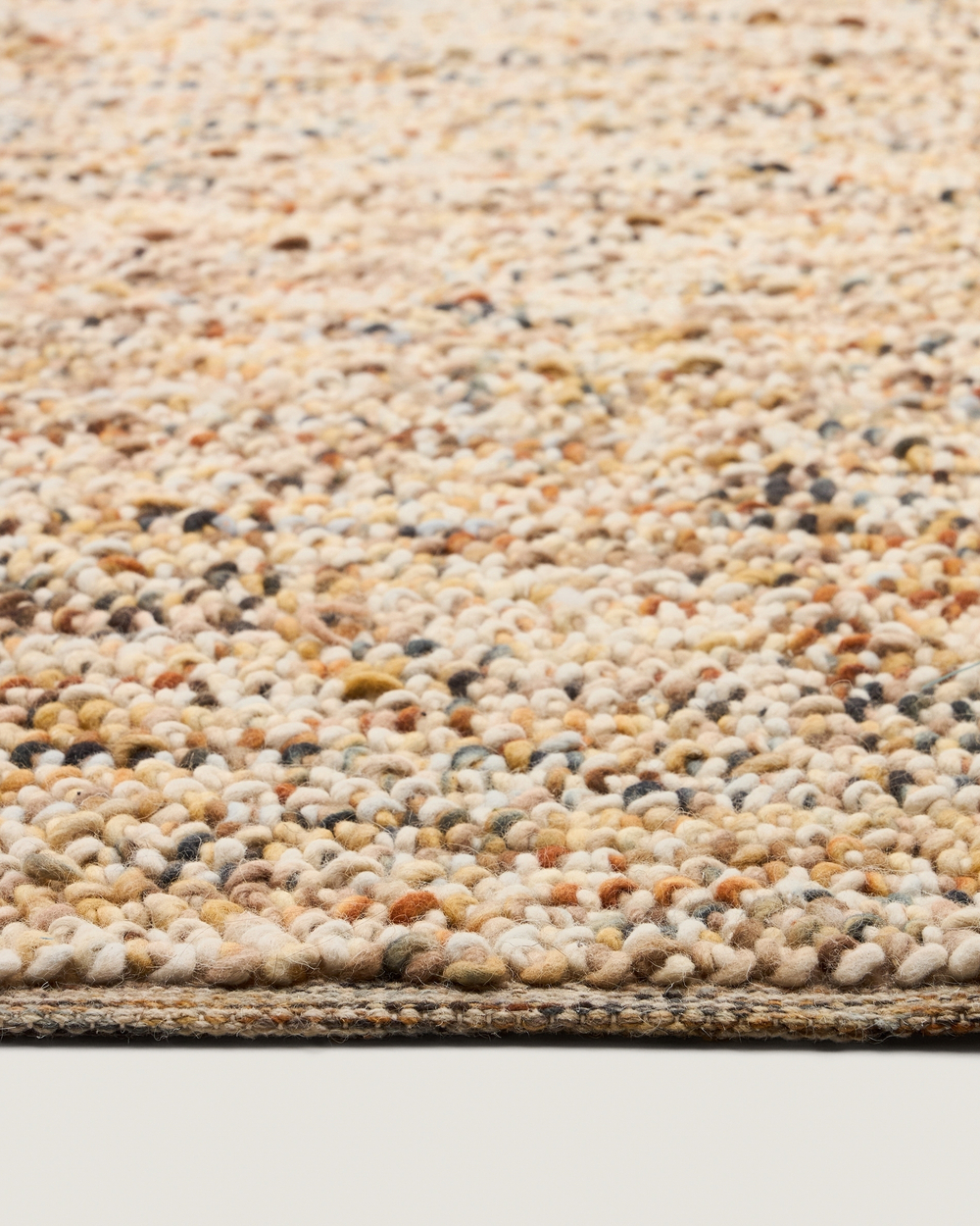 Разноцветный ковер Elanis из шерсти букле 200 x 300см