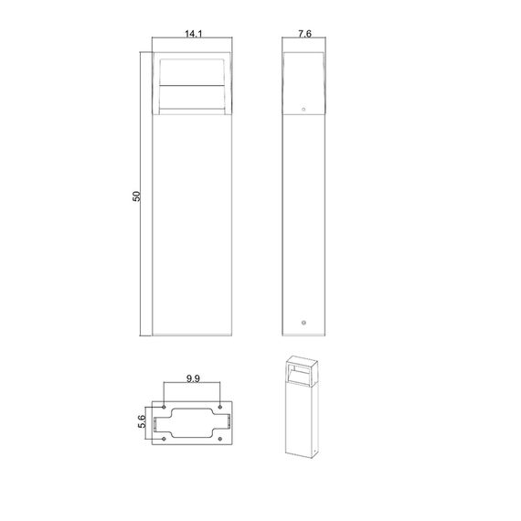 Уличный светодиодный светильник Arte Lamp Liverpool A1326PA-1BK