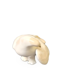 Фарфоровая статуэтка (миниатюра) "Голубь" ЛФЗ