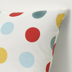 IKEA BRUKSVARA  (ИКЕА БРУКСВАРА)  -  Подушка, разноцветные/узорчатые точки, 40x40 см