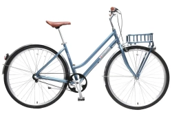 Велосипед Urban Classic F(Al 6061,колесо700с,пер/зад покр35C,3 планетар. скорости, тормаза:U-Brake,зад ножной, ремен. передача,рост до 175см, голубой) Forsage-вело FB28004