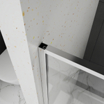 Душевая дверь Azario SHANGHAI раздвижная 110х195, толщина полотна 6мм универсальная, цвет профиля графит матовый