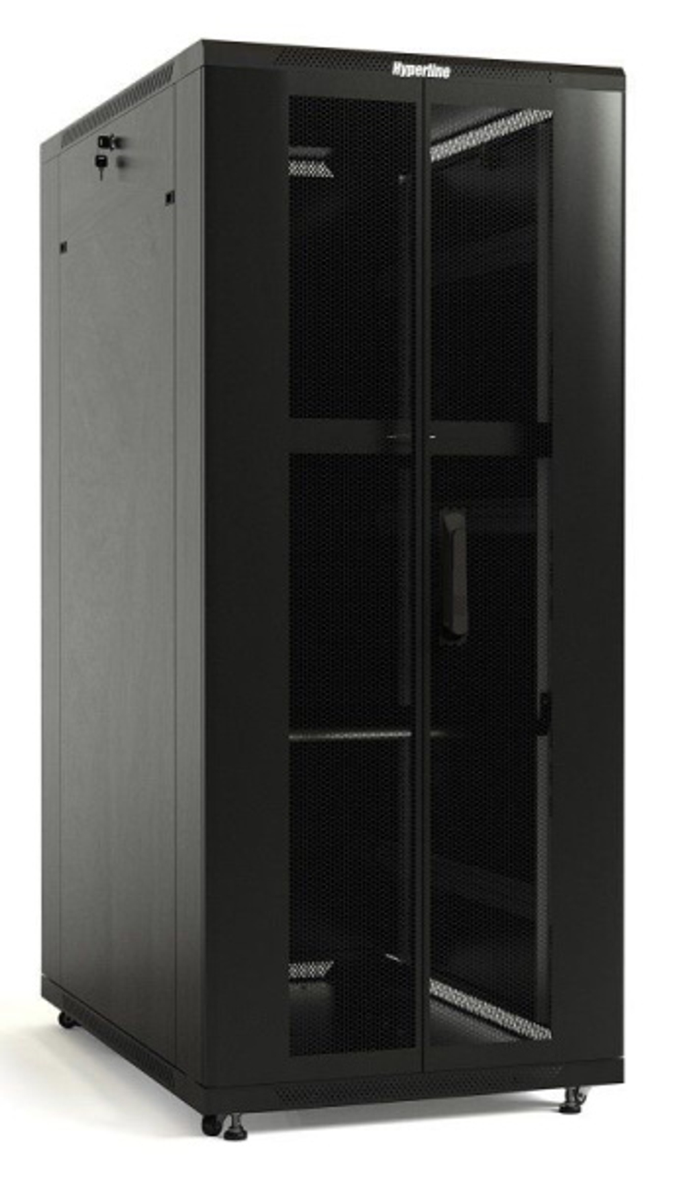 Шкаф напольный 19", 42U Hyperline TTBR-4261-DD-RAL9004