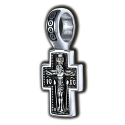 Крестик с Распятием и Казанской Божией Матерью.