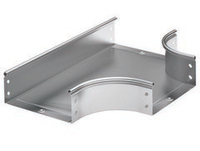 Ответвитель DPT Т-образный горизонтальный 100х80 в комплекте с крепежными элементами и соединительными пластинами, необходимыми длямонтажа