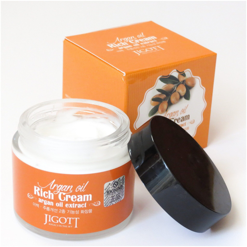 Kрем для лица с аргановым маслом Jigott Argan Oil Rich Cream