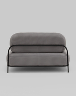 Диван Стоун велюр рельефный светло-серый