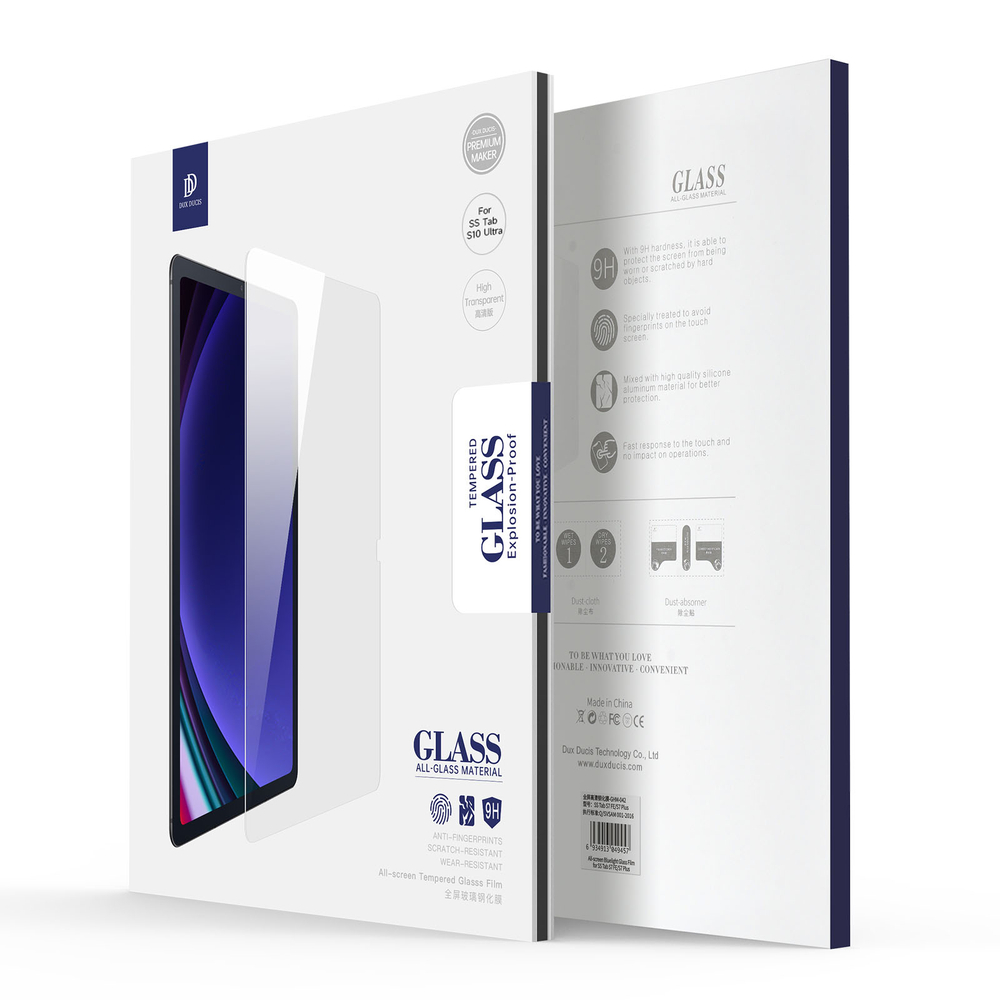 Закаленное стекло на экран для планшета Samsung Tab S11 Ultra, Tab S10 Ultra, S9 Ultra и S8 Ultra (диагональ 14.6), серия 2.5D HD Screen Protector 2.5D-1B Full Screen Glass-1Pack от Dux Ducis