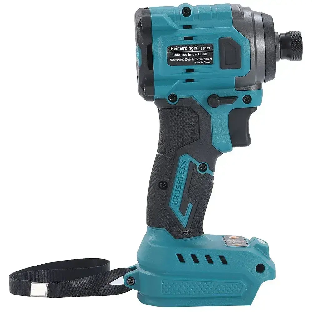 Беспроводной ударный шуруповерт Heimerdinger 18В, максимум 220N.m, без батареи