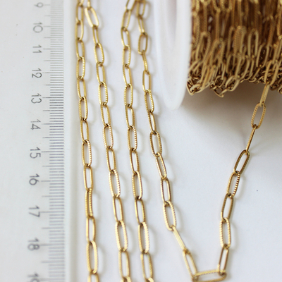 Цепь люкс позолота 10х3мм (10СМ)