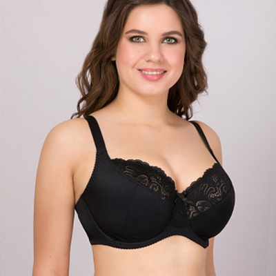 Бюстгальтер Мягкая чашка Черный Беларусь