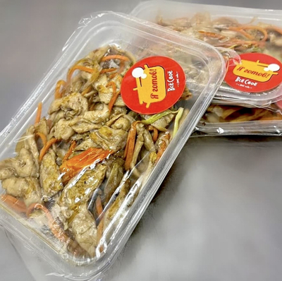 Соевое мясо с овощами 200гр