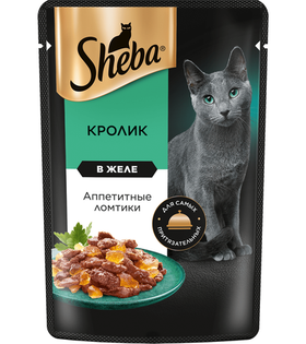 Шеба Ломтики в желе Кролик 75гр.