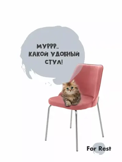 Стул "Флорес" 1 шт. Антивандальная ткань, Серебряные ножки